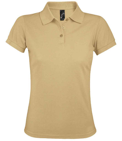 SOL'S Ladies Prime Poly/Cotton Piqué Polo Shirt - Sand