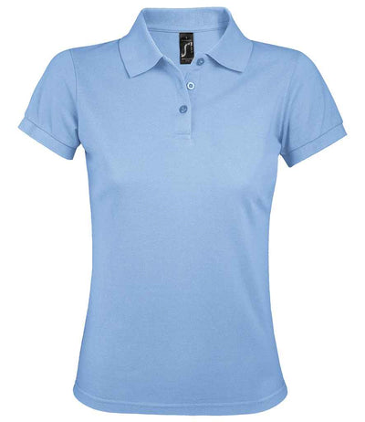 SOL'S Ladies Prime Poly/Cotton Piqué Polo Shirt - Sky Blue