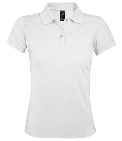 SOL'S Ladies Prime Poly/Cotton Piqué Polo Shirt - White