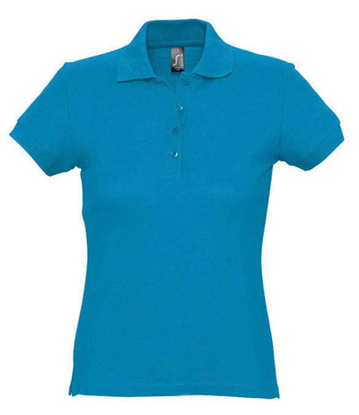 SOL'S Ladies Passion Cotton Piqué Polo Shirt - Aqua