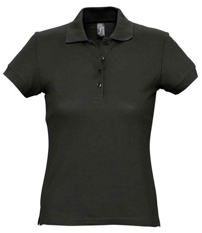 SOL'S Ladies Passion Cotton Piqué Polo Shirt - Black