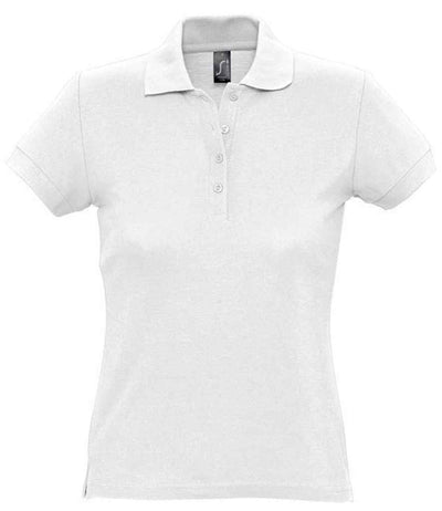 SOL'S Ladies Passion Cotton Piqué Polo Shirt - White