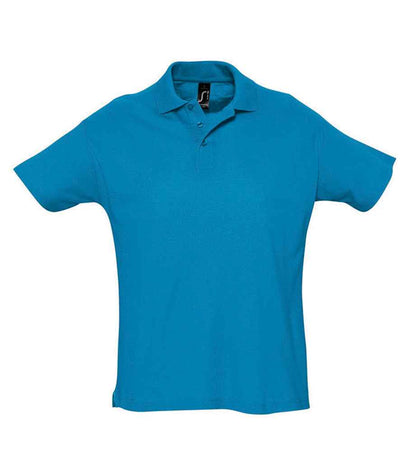 SOL'S Summer II Cotton Piqué Polo Shirt - Aqua