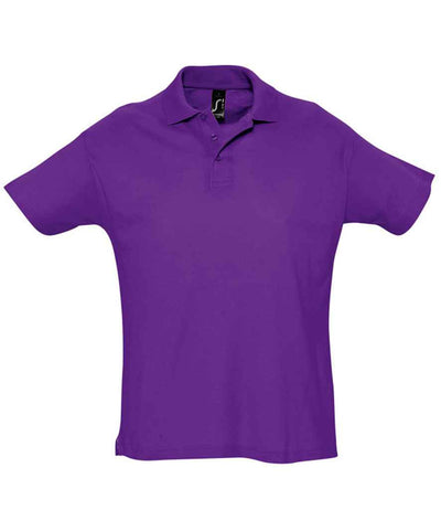 SOL'S Summer II Cotton Piqué Polo Shirt - Dark Purple