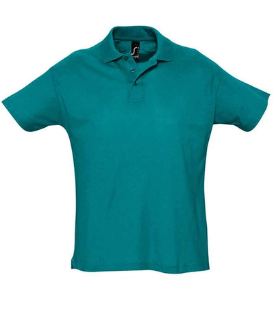 SOL'S Summer II Cotton Piqué Polo Shirt - Duck Blue