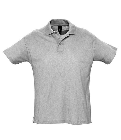 SOL'S Summer II Cotton Piqué Polo Shirt - Grey Marl