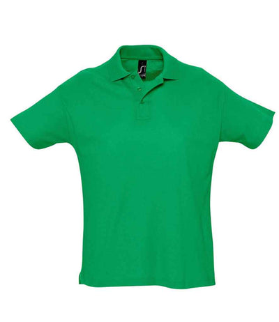 SOL'S Summer II Cotton Piqué Polo Shirt - Kelly Green