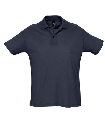 SOL'S Summer II Cotton Piqué Polo Shirt - Navy