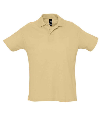 SOL'S Summer II Cotton Piqué Polo Shirt - Sand