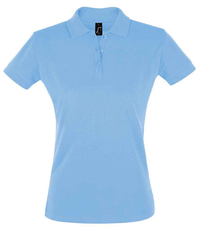 SOL'S Ladies Perfect Cotton Piqué Polo Shirt - Sky Blue