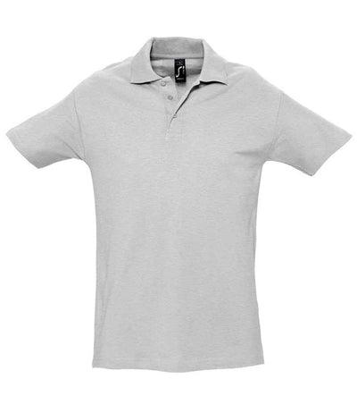 SOL'S Spring II Heavy Cotton Piqué Polo Shirt - Ash