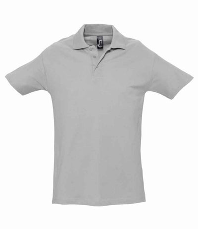 SOL'S Spring II Heavy Cotton Piqué Polo Shirt - Grey Marl