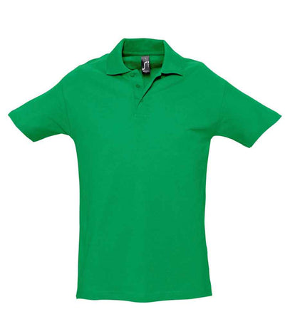 SOL'S Spring II Heavy Cotton Piqué Polo Shirt - Kelly Green