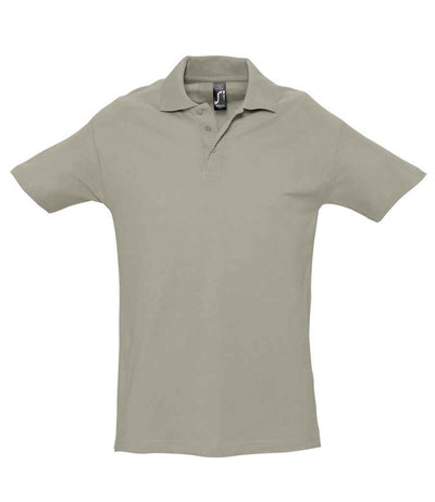 SOL'S Spring II Heavy Cotton Piqué Polo Shirt - Khaki