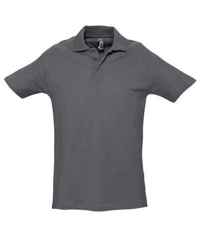 SOL'S Spring II Heavy Cotton Piqué Polo Shirt - Mouse Grey