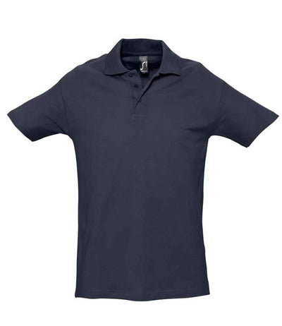 SOL'S Spring II Heavy Cotton Piqué Polo Shirt - Navy