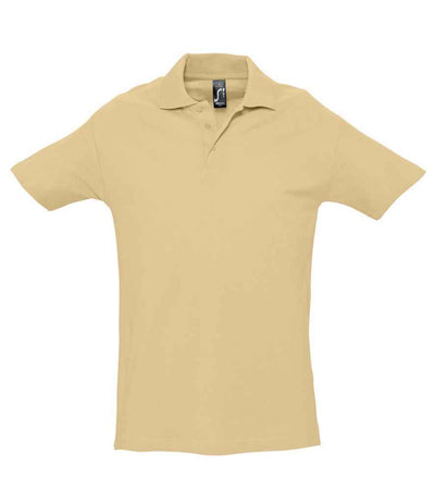SOL'S Spring II Heavy Cotton Piqué Polo Shirt - Sand