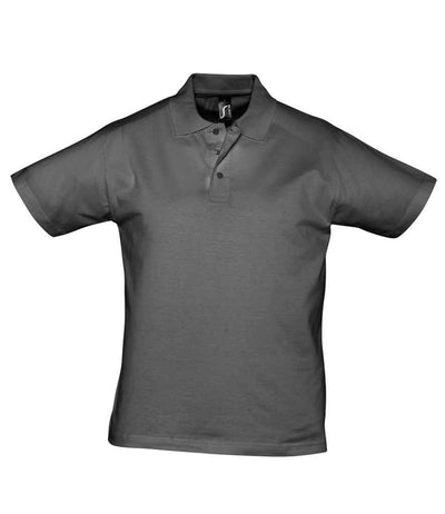 SOL'S Prescott Cotton Jersey Polo Shirt - Dark Grey