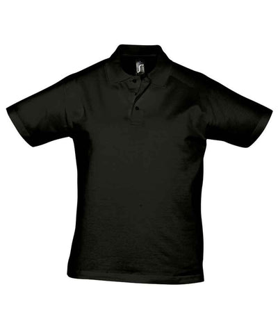 SOL'S Prescott Cotton Jersey Polo Shirt - Deep Black