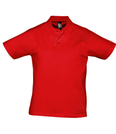 SOL'S Prescott Cotton Jersey Polo Shirt - Red