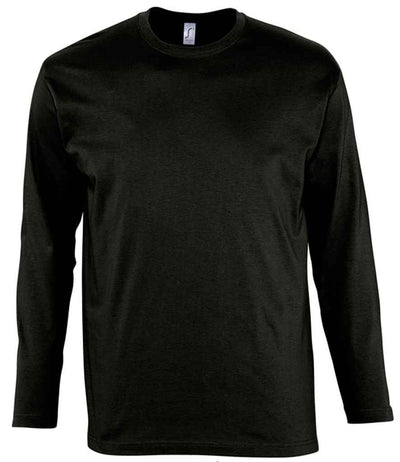SOL'S Monarch Long Sleeve T-Shirt - Deep Black