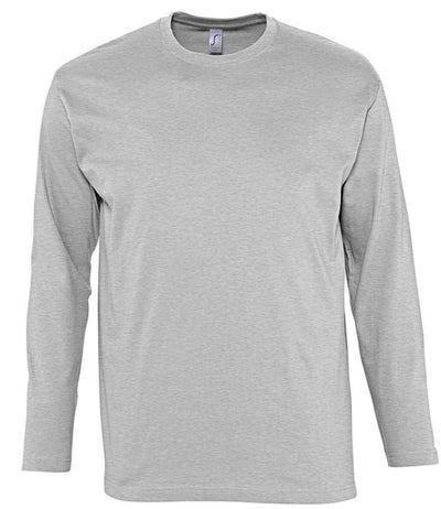 SOL'S Monarch Long Sleeve T-Shirt - Grey Marl