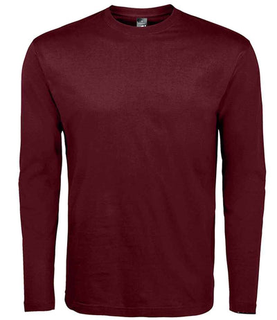 SOL'S Monarch Long Sleeve T-Shirt - Oxblood