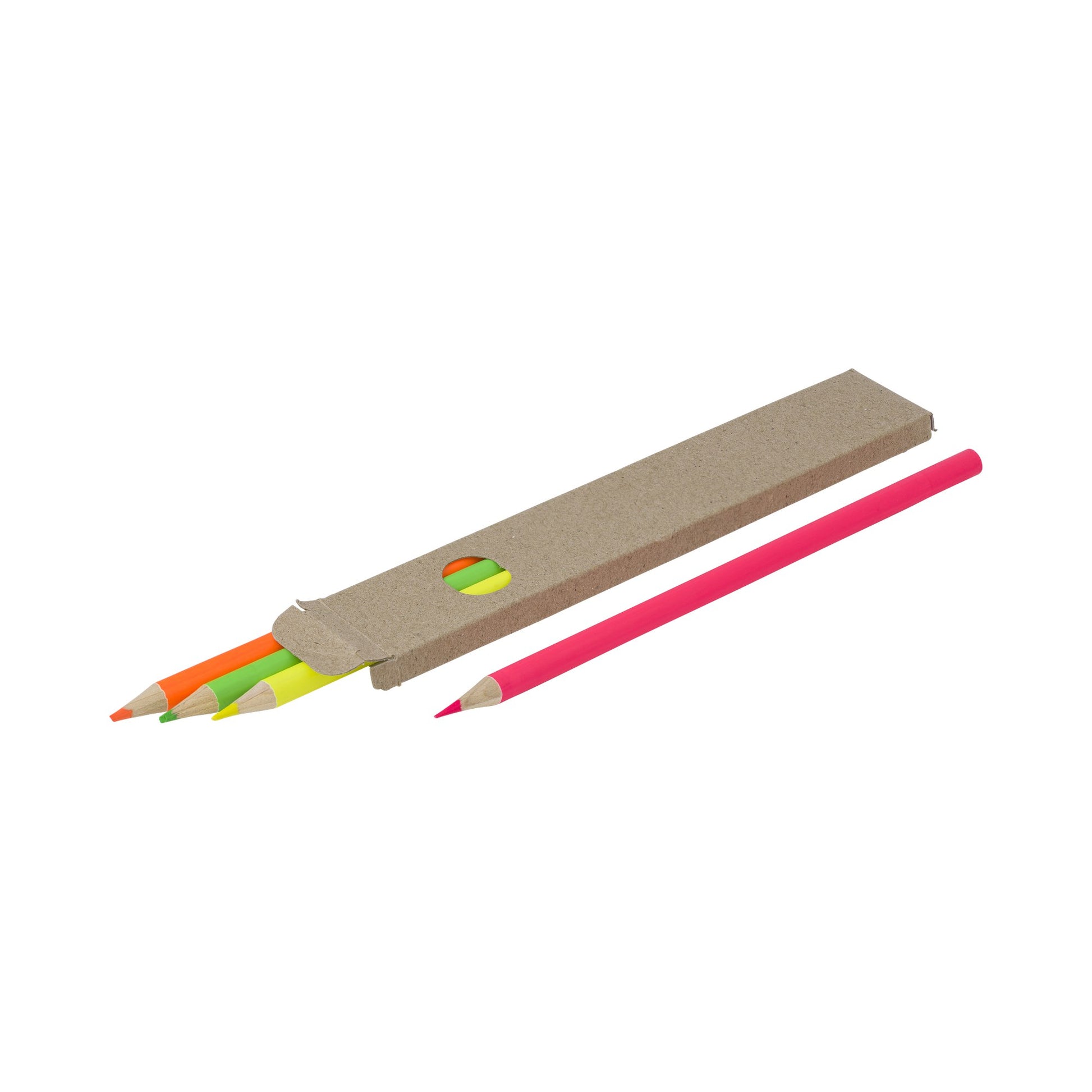 Coloured highlighter pencil set (4pc)