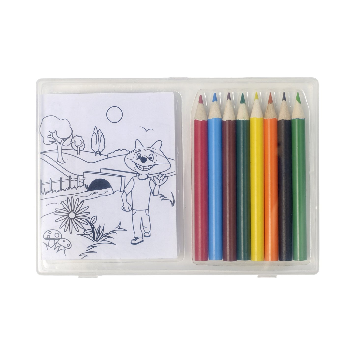 Pencils and colouring sheets