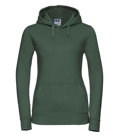 Russell Athletic Ladies Authentic Hooded Sweatshirt - Bottle Green