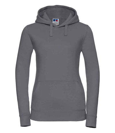 Russell Athletic Ladies Authentic Hooded Sweatshirt - Convoy Grey