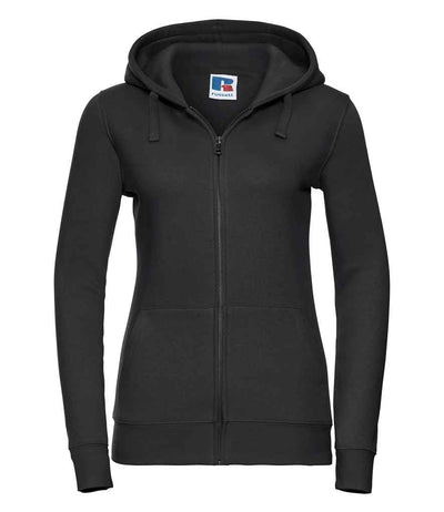 Russell Athletic Ladies Authentic Zip Hooded Sweatshirt - Black