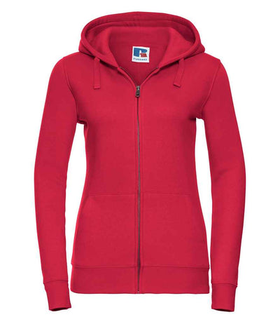 Russell Athletic Ladies Authentic Zip Hooded Sweatshirt - Classic Red