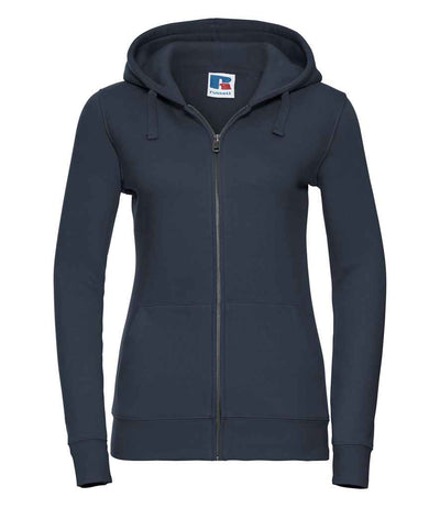 Russell Athletic Ladies Authentic Zip Hooded Sweatshirt - French Navy