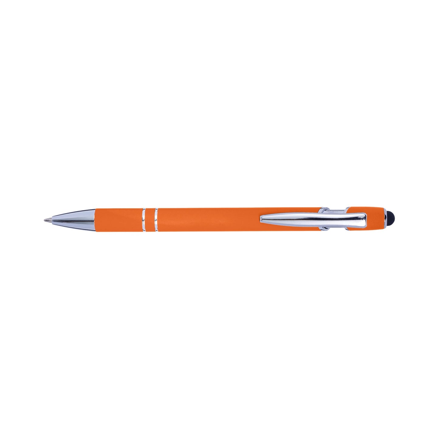 Ballpen with rubber finish