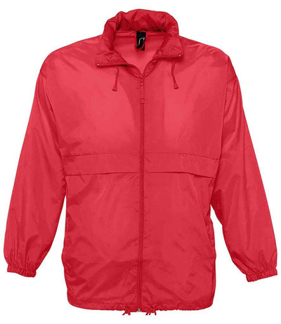 SOL'S Unisex Surf Windbreaker Jacket - Red