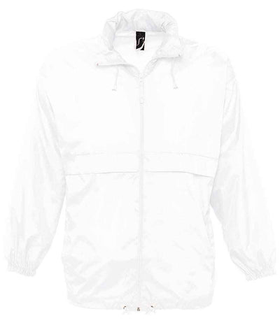 SOL'S Unisex Surf Windbreaker Jacket - White