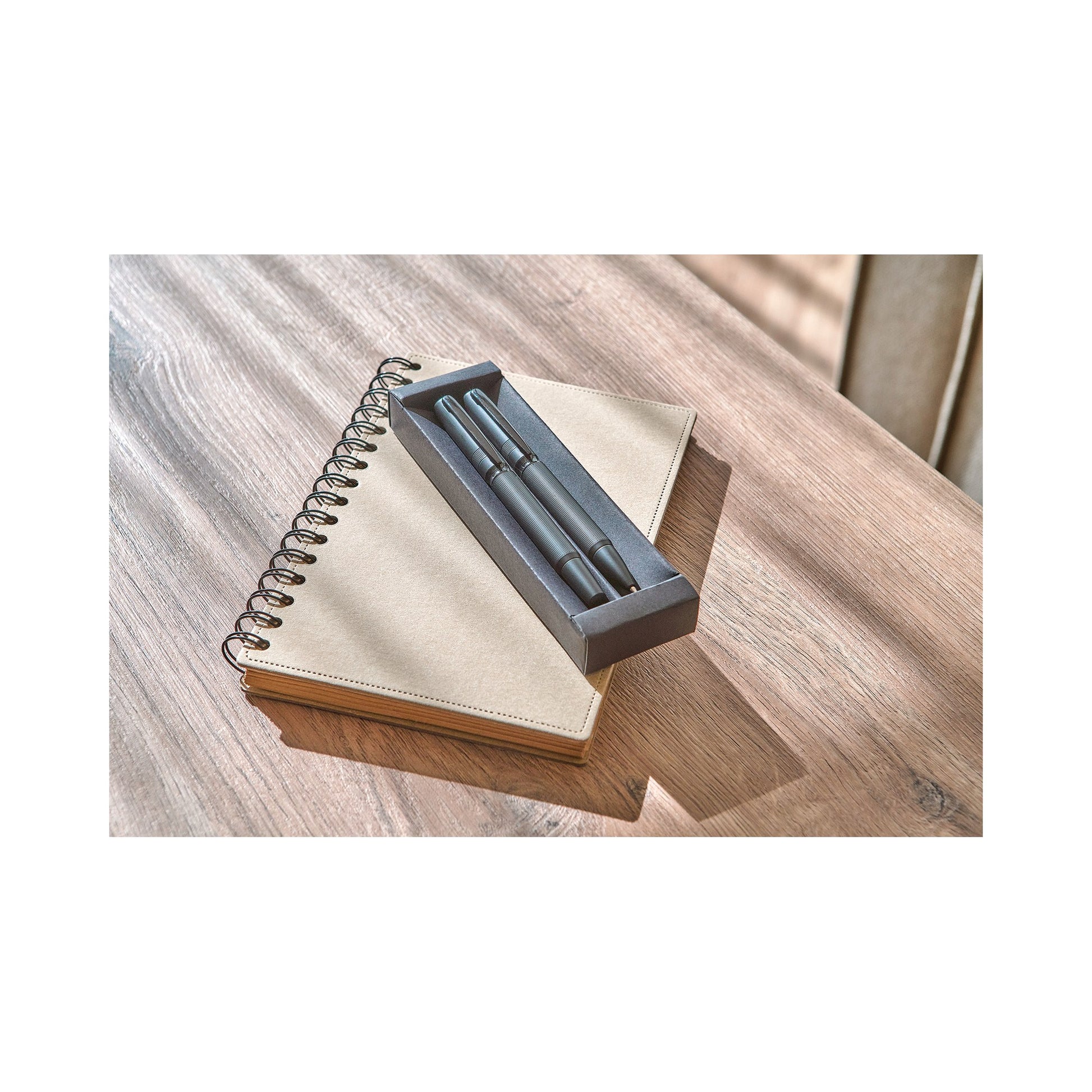 Metal and eco brass pen set