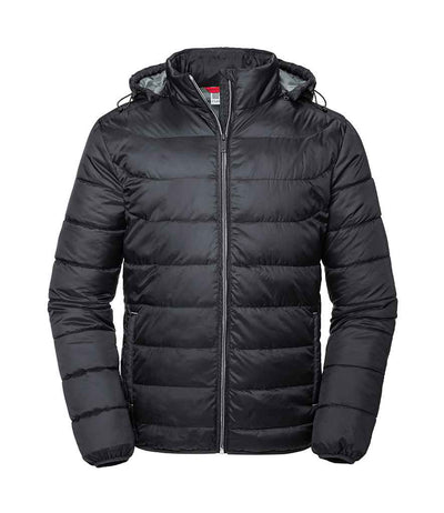 Russell Athletic Hooded Nano Padded Jacket - Black