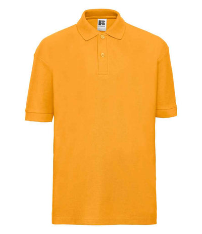 Russell Athletic Kids Poly/Cotton Piqué Polo Shirt - Gold