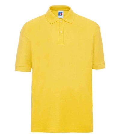 Russell Athletic Kids Poly/Cotton Piqué Polo Shirt - Yellow