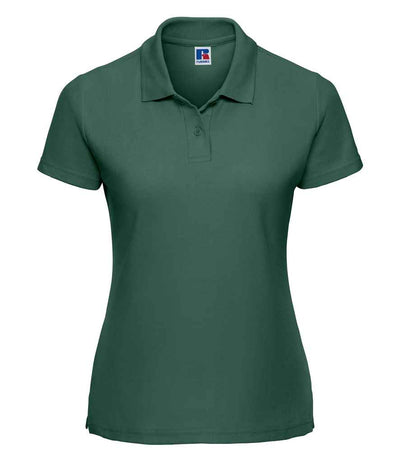 Russell Athletic Ladies Classic Poly/Cotton Piqué Polo Shirt - Bottle Green
