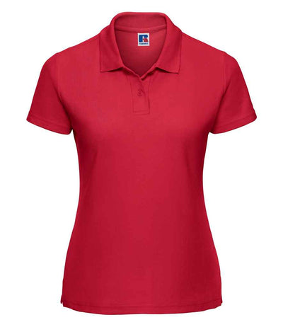 Russell Athletic Ladies Classic Poly/Cotton Piqué Polo Shirt - Classic Red