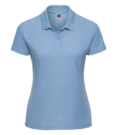 Russell Athletic Ladies Classic Poly/Cotton Piqué Polo Shirt - Sky Blue