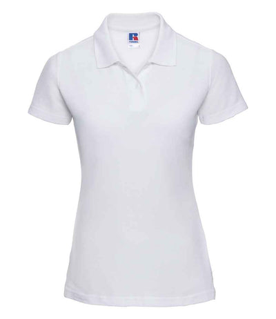 Russell Athletic Ladies Classic Poly/Cotton Piqué Polo Shirt - White