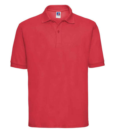 Russell Athletic Poly/Cotton Piqué Polo Shirt - Bright Red