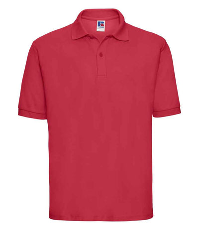 Russell Athletic Poly/Cotton Piqué Polo Shirt - Classic Red