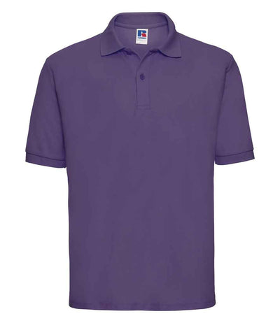 Russell Athletic Poly/Cotton Piqué Polo Shirt - Purple