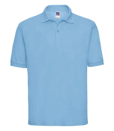 Russell Athletic Poly/Cotton Piqué Polo Shirt - Sky Blue