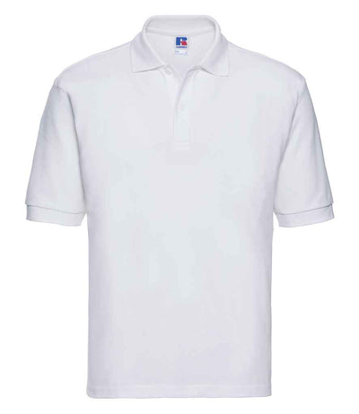 Russell Athletic Poly/Cotton Piqué Polo Shirt - White